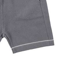 Bene Bene Shorts Bene Bene Grayish Blue Rugby Knit Half Pants