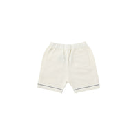 Bene Bene Shorts Bene Bene Lemon White Rugby Knit Half Pants