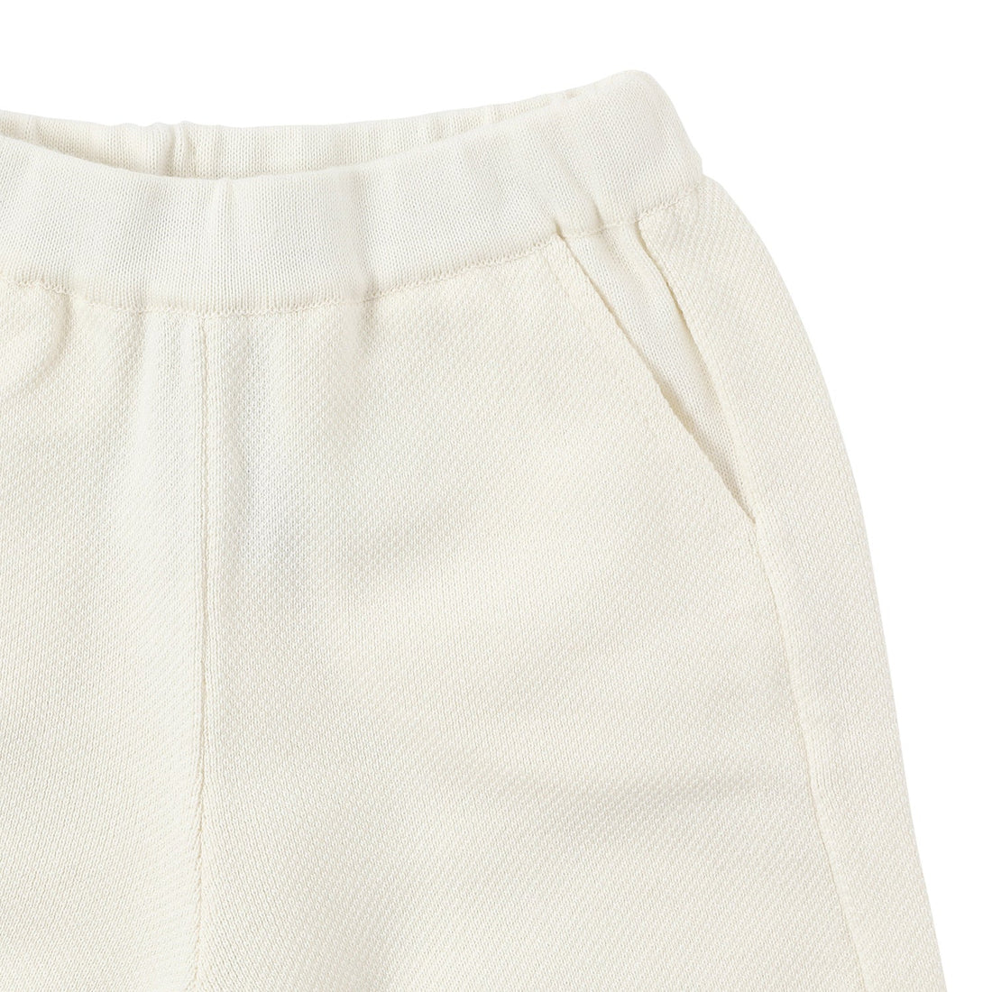 Bene Bene Shorts Bene Bene Lemon White Rugby Knit Half Pants