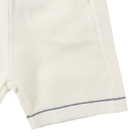Bene Bene Shorts Bene Bene Lemon White Rugby Knit Half Pants
