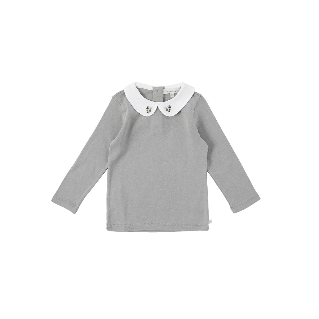 Bene Bene tees Bene Bene Grayish Green Wheatflower Stitch Tee