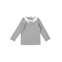 Bene Bene tees Bene Bene Grayish Green Wheatflower Stitch Tee