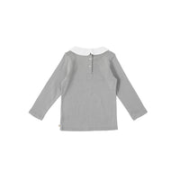 Bene Bene tees Bene Bene Grayish Green Wheatflower Stitch Tee