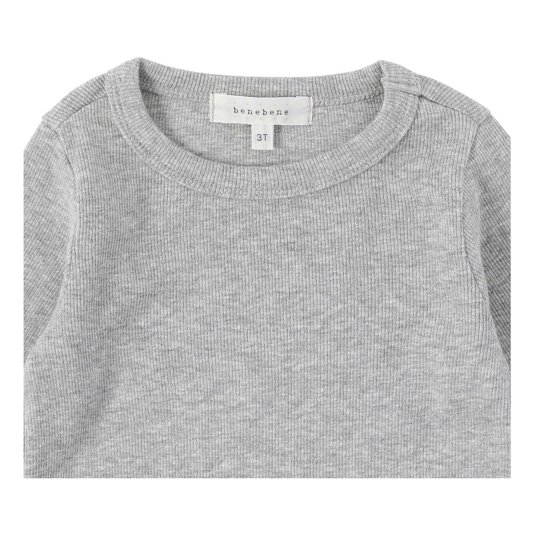 Bene Bene tees Bene Bene Melange Gray Bene Row Tee