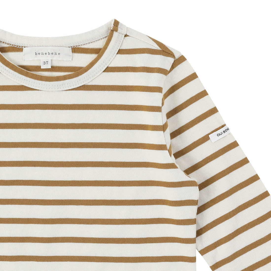 Bene Bene tees Bene Bene Mustard Mild Stripe Tee