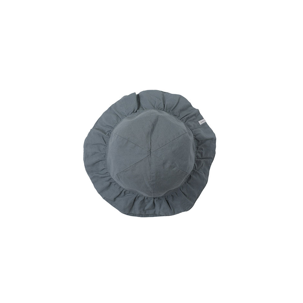 Bene Bene  Grey-Blue Cotton Frill Hat