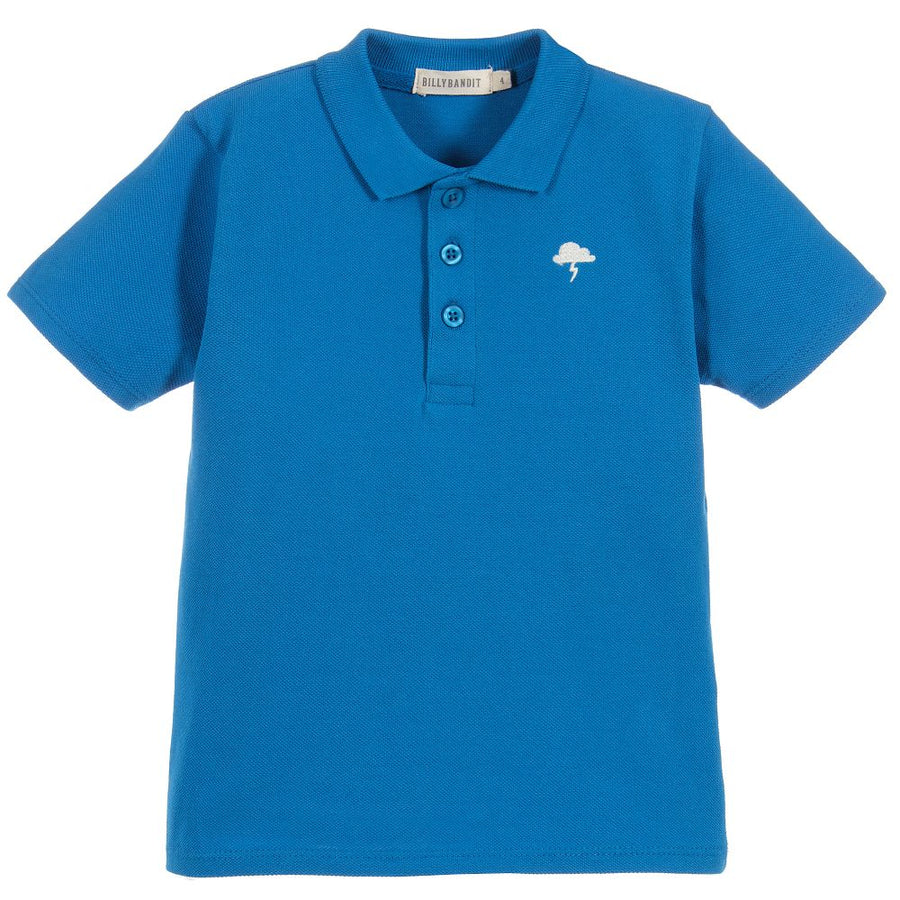 Billybandit Royal Blue Pique Polo