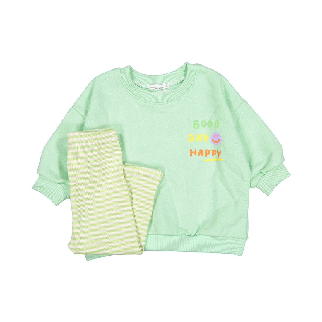 BLACK BEAN sets Black Bean Mint Bebe Good Day Top Bottom Set