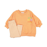 BLACK BEAN sets Black Bean Orange Bebe Good Day Top Bottom Set