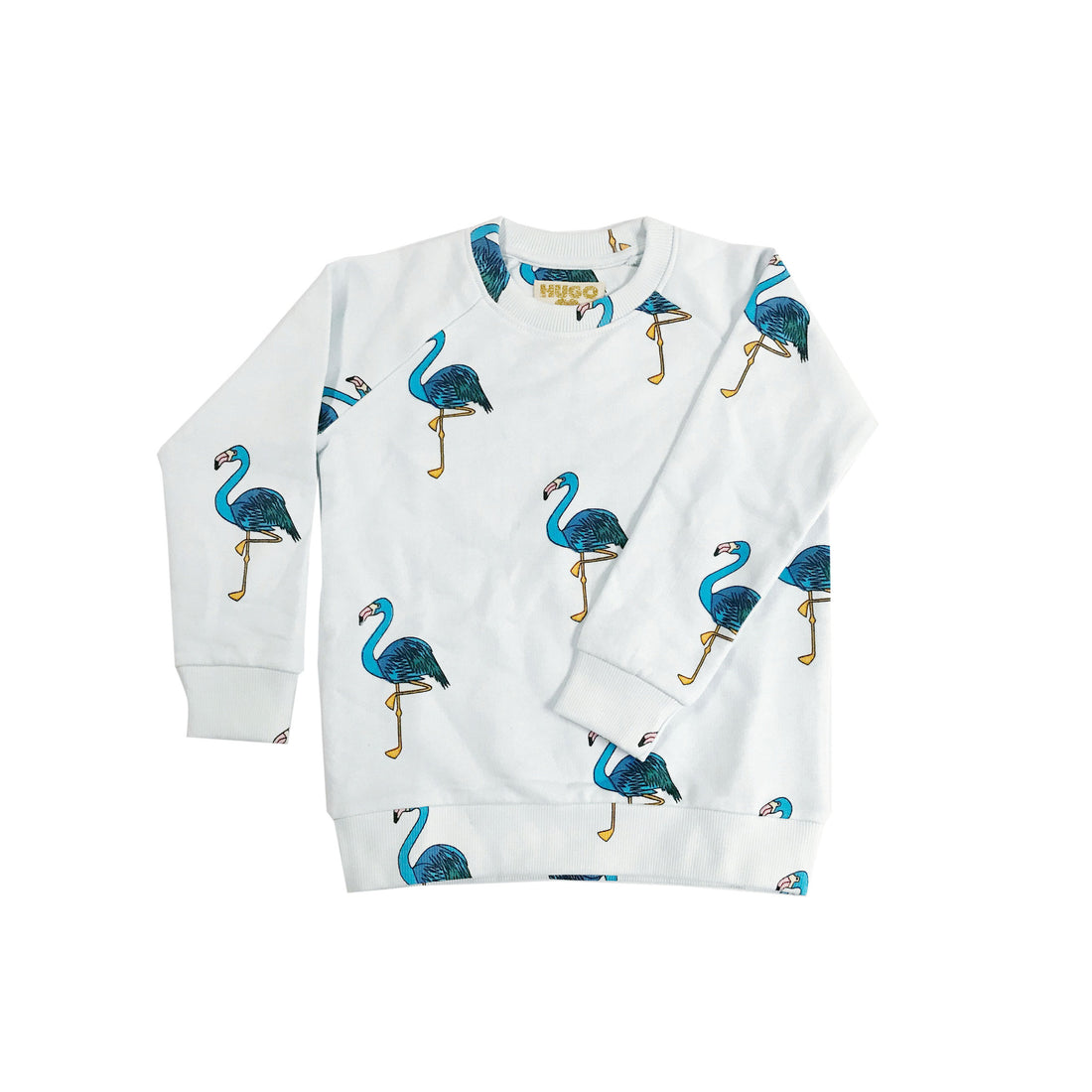 Hugo Loves Tiki Blue Flamingo Sweatshirt
