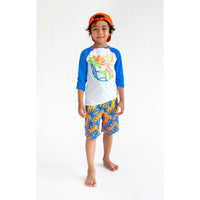 Appaman Blue Palms Swim Trunks