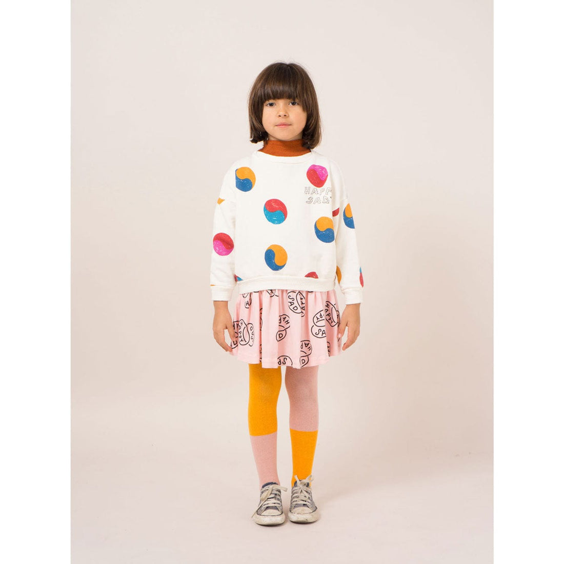Bobo Choses accessories Bobo Choses Bicolor Pink and Yellow Tights