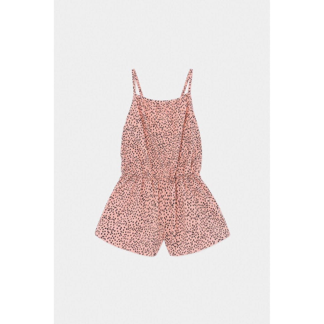 Bobo Choses dresses Bobo Choses All Over Leopard Woven Playsuit