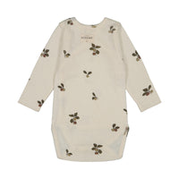 Studio Boheme Off White Plums Print Hoho Bodysuit