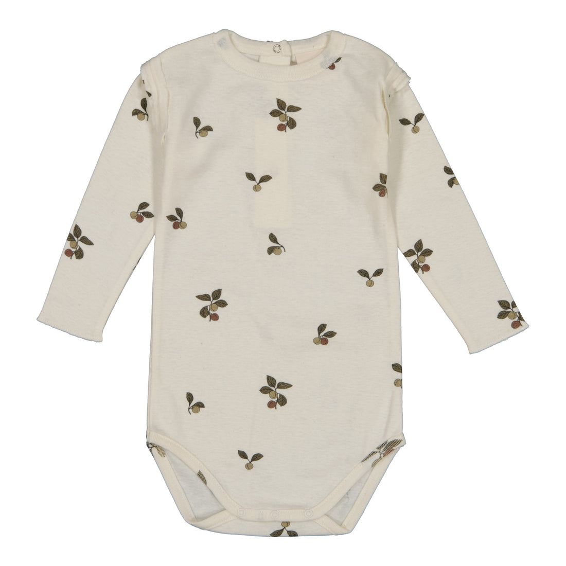 Studio Boheme Off White Plums Print Lala Bodysuit