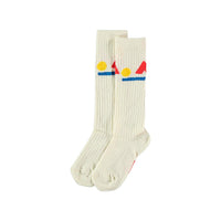 Bonmot accessories Bonmot Ivory Tipi Sun Socks
