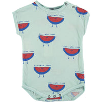 Bonmot bodysuits Bonmot Dusty Aqua Watermelons Bodysuit