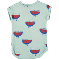 Bonmot bodysuits Bonmot Dusty Aqua Watermelons Bodysuit
