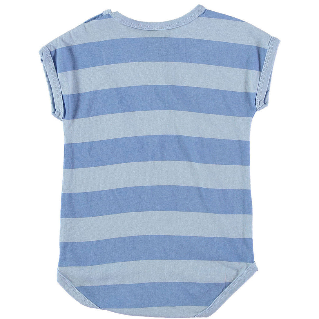 Bonmot bodysuits Bonmot Light Blue Wide Stripes Bodysuit