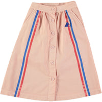 Bonmot bottoms Bonmot Dusty Pink Side Stripes Long Skirt