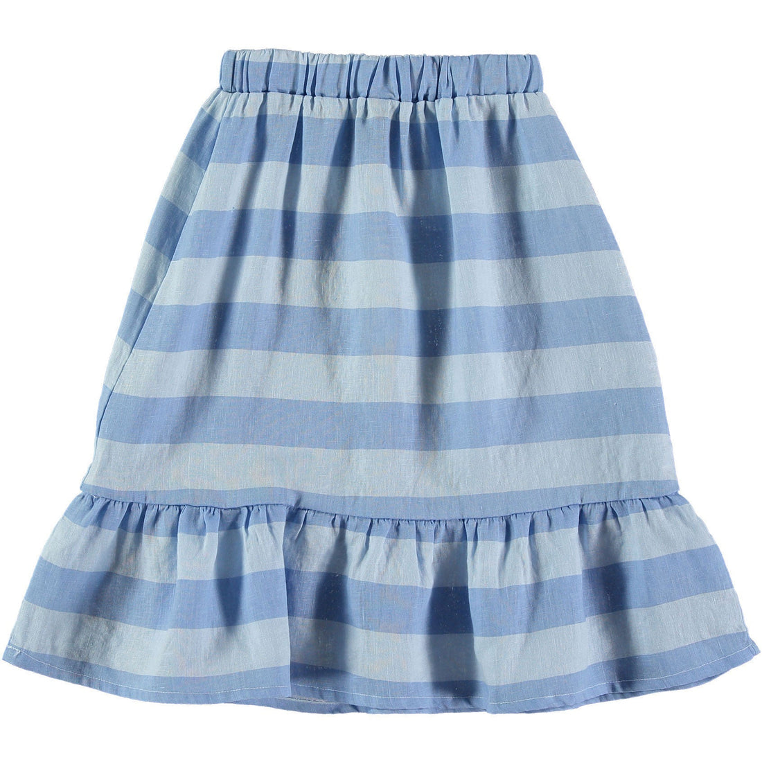 Bonmot bottoms Bonmot Light Blue Stripe Frill Skirt