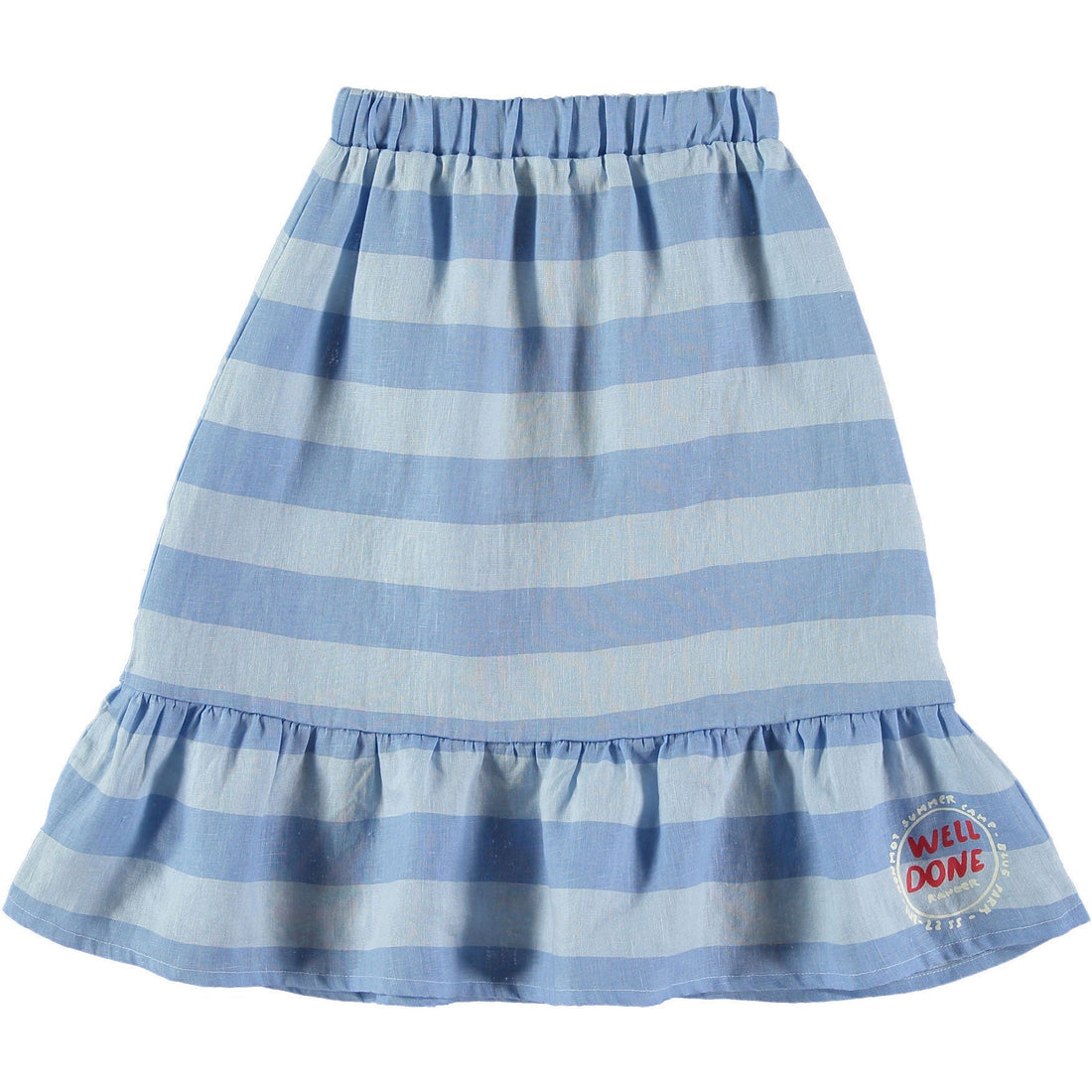 Bonmot bottoms Bonmot Light Blue Stripe Frill Skirt