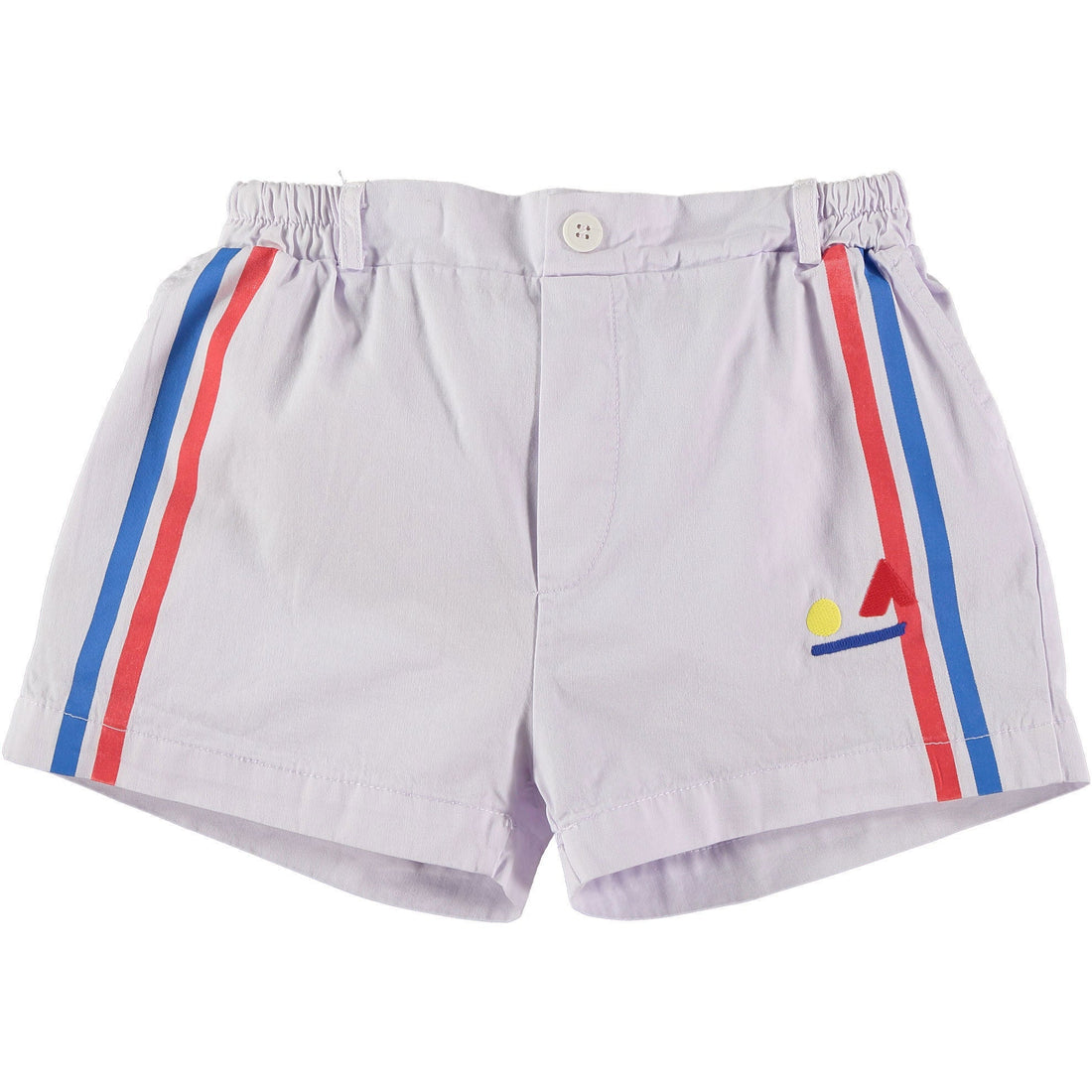 Bonmot bottoms Bonmot Mallow Side Stripes Button Short