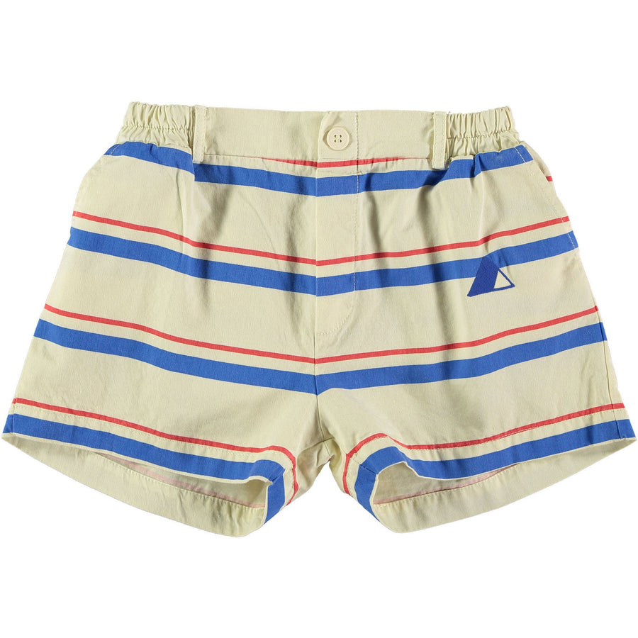 Bonmot bottoms Bonmot Mellow Yellow Stripes Button Short