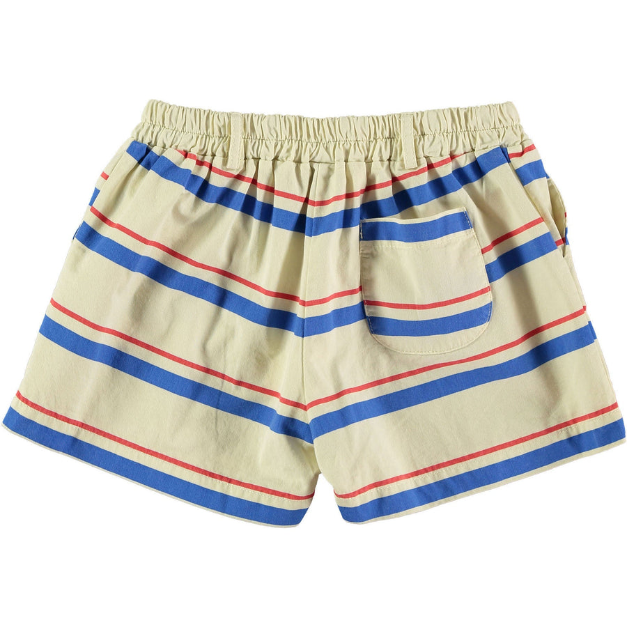 Bonmot bottoms Bonmot Mellow Yellow Stripes Button Short