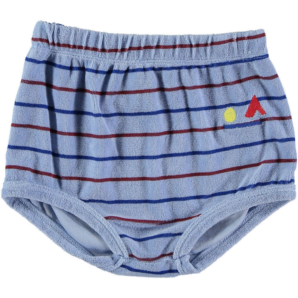Bonmot bottoms Bonmot Mid Blue Stripes Terry Culotte