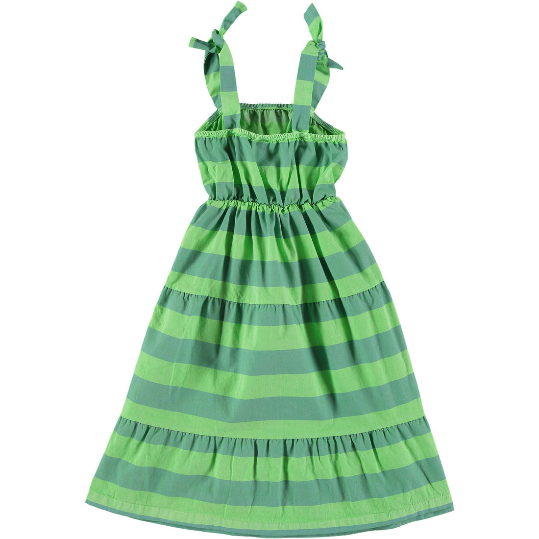 Bonmot dresses Bonmot Green Wide Stripe Strap Dress