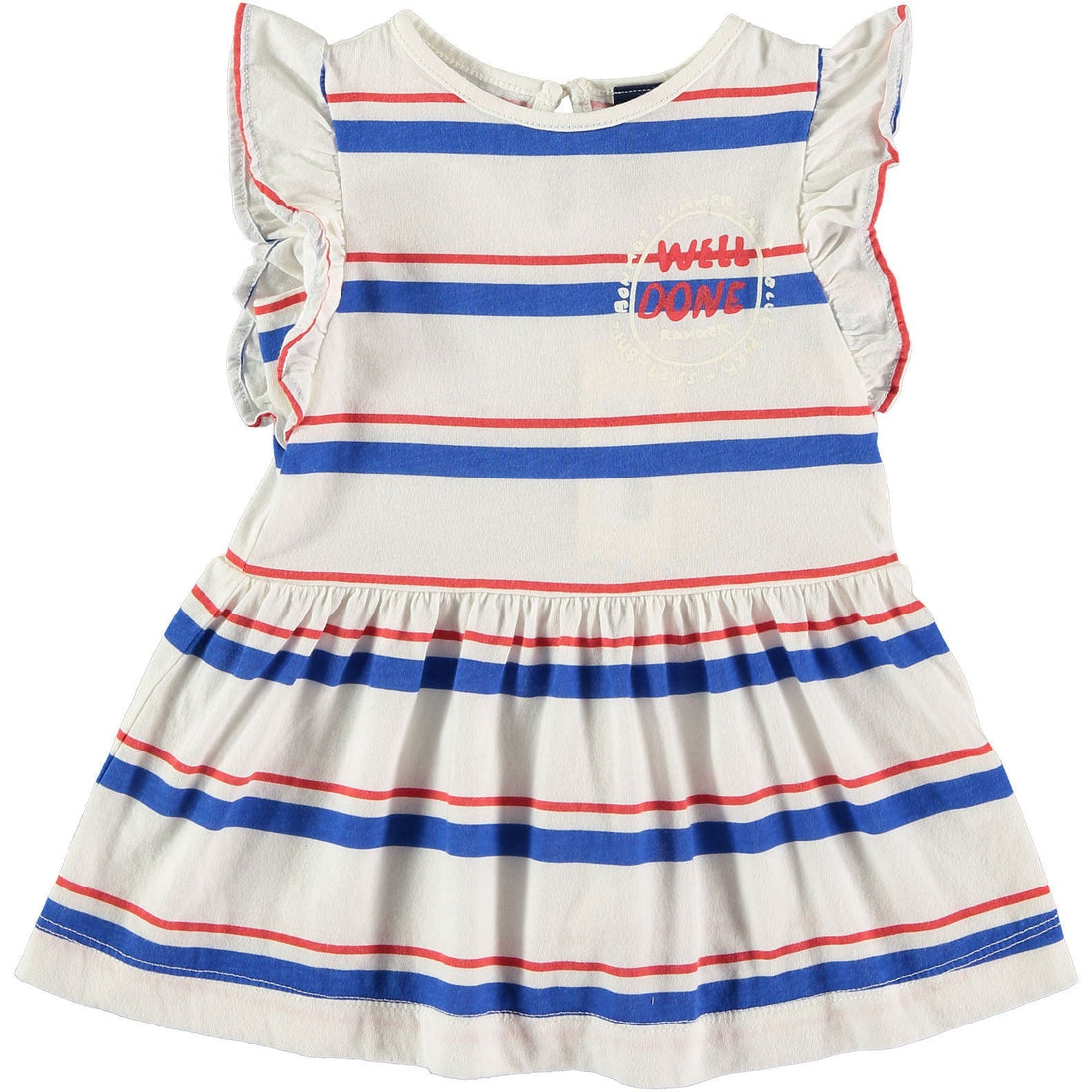 Bonmot dresses Bonmot Ivory Stripes Jersey Dress