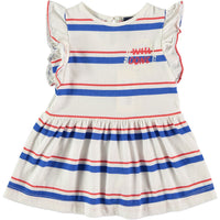 Bonmot dresses Bonmot Ivory Stripes Jersey Dress