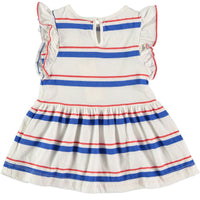 Bonmot dresses Bonmot Ivory Stripes Jersey Dress