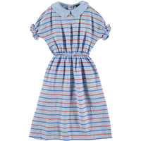 Bonmot dresses Bonmot Light Blue Stripes Long Dress