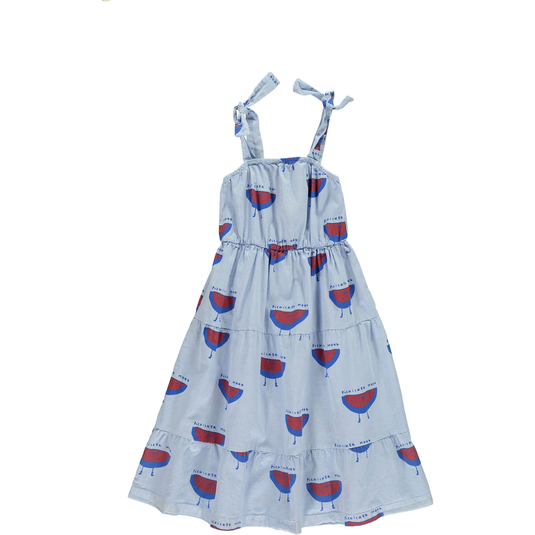 Bonmot dresses Bonmot Mid Blue Watermelons Strap Dress