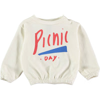 Bonmot sweatshirts Bonmot Ivory Picnic Sweatshirt