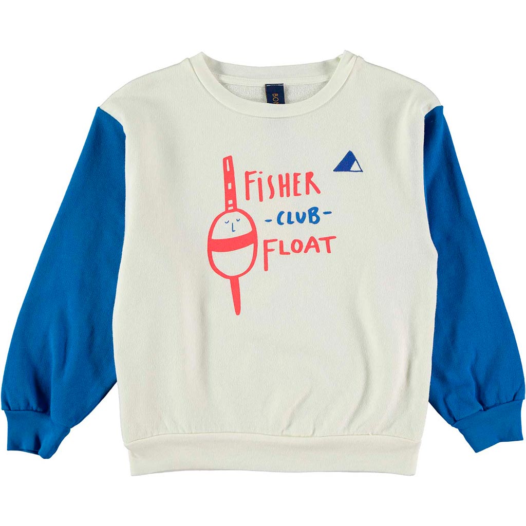 Bonmot sweatshirts Bonmot Sea Blue Fisher Club Sweatshirt