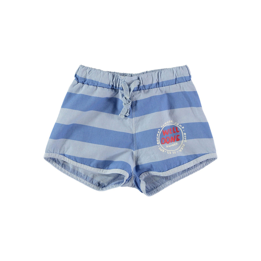 Bonmot swim Bonmot Mid Blue Wide Stripes Swimshorts
