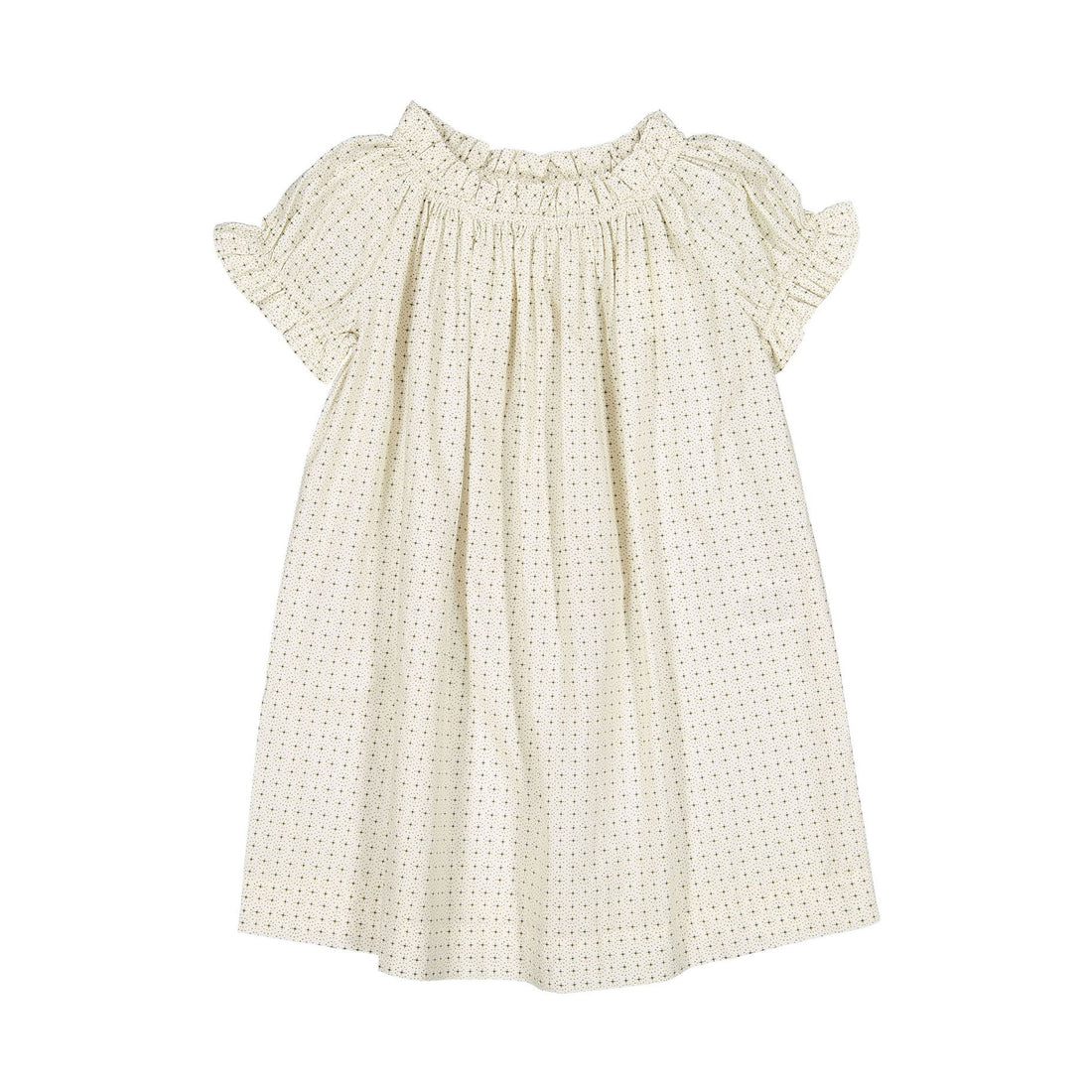 Bonpoint dresses Bonpoint Ecru Dot Magie Dress