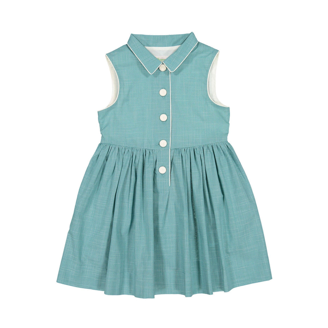 Bonpoint dresses Bonpoint Emerald Linen Anne Shirt Dress