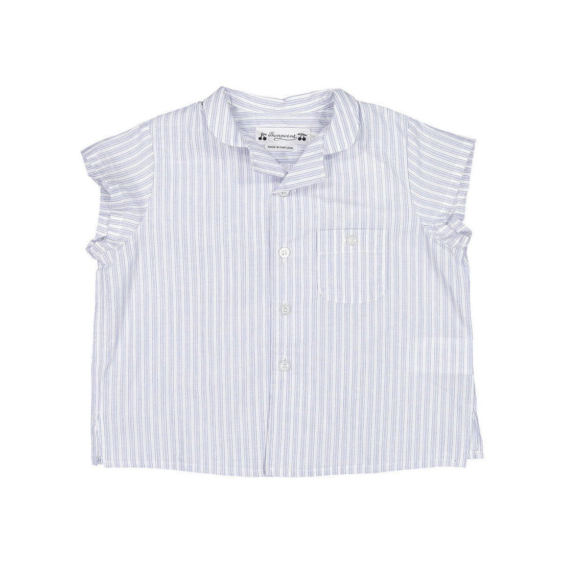 Bonpoint shirts Bonpoint Cornflower Stripe Gerald Baby Shirt