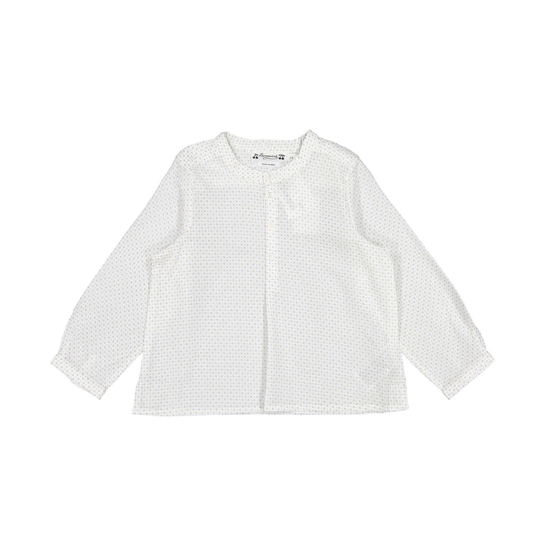 Bonpoint shirts Bonpoint Grey Swiss Dot Baby Tunic