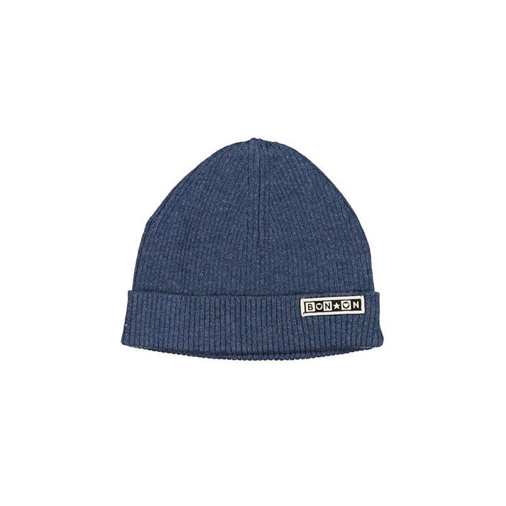 Bonton accessories Bonton Blue Knit Bonnet