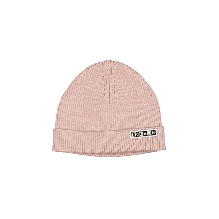 Bonton accessories Bonton Pale Rose Knit Bonnet