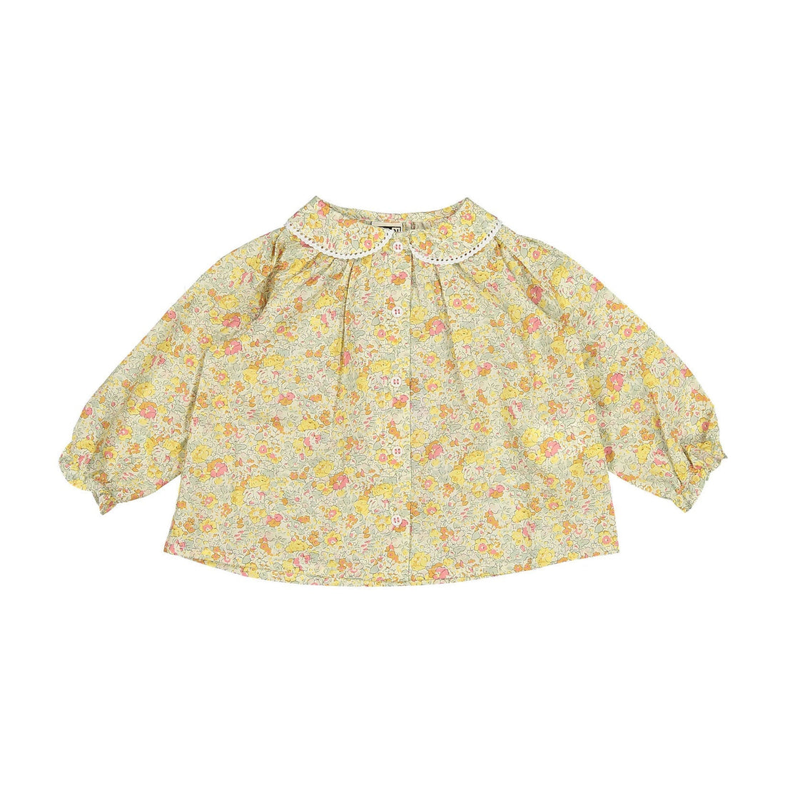 Bonton blouses Bonton Orange Liberty Bambi Baby Blouse