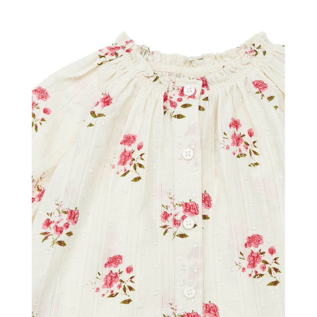Bonton blouses Bonton Wild Roses Reina Baby Blouse