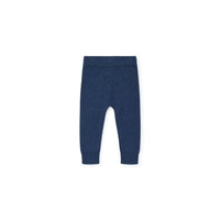Bonton bottoms Bonton Blue Knit Baby Leggings