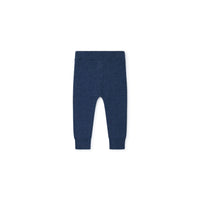 Bonton bottoms Bonton Blue Knit Baby Leggings