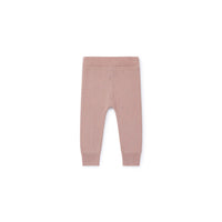 Bonton bottoms Bonton Pale Rose Knit Baby Leggings